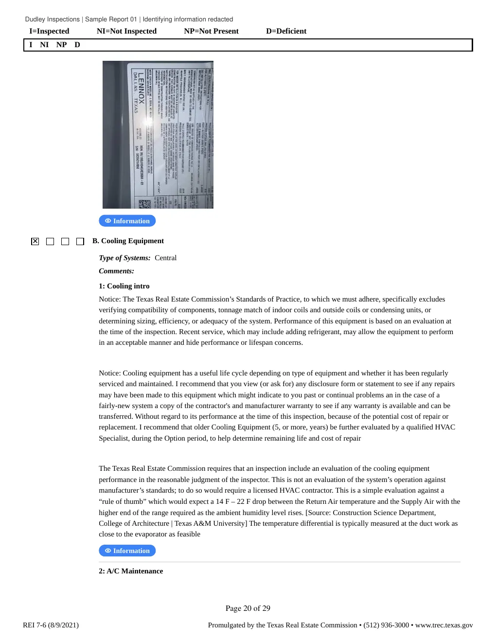 Sample Report 1, page 21 of 30