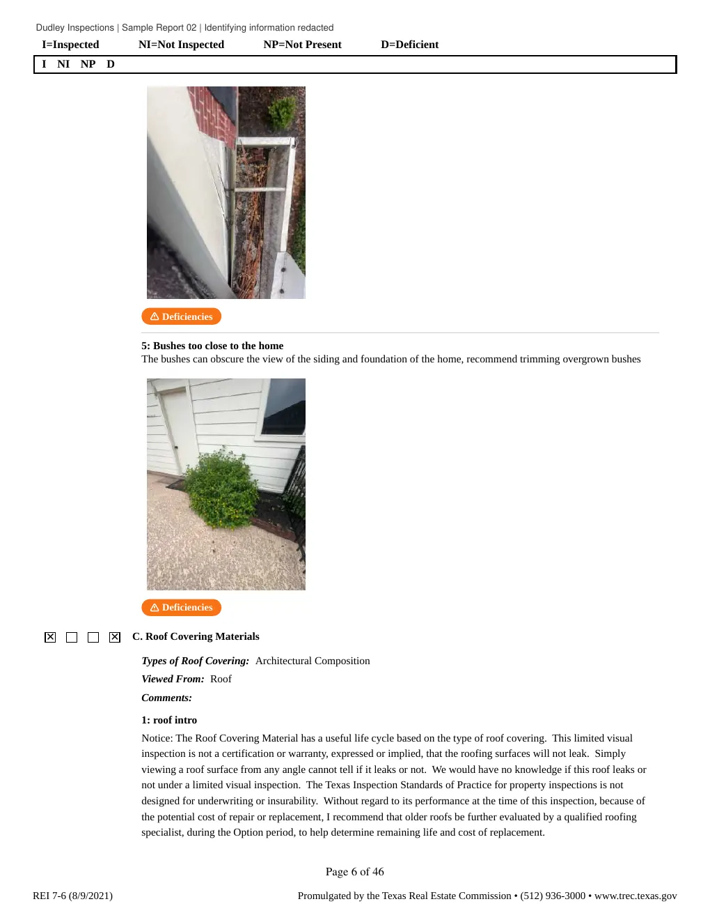 Sample Report 2, page 7 of 47